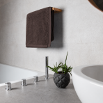 Ręcznik łazienkowy „Brown towel“, 70x140 cm. Ciemnobrązowy ręcznik o gładkim minimalistycznym designie Ręcznik łazienkowy „Brown towel“, 70x140 cm. Ciemnobrązowy ręcznik o gładkim minimalistycznym designie