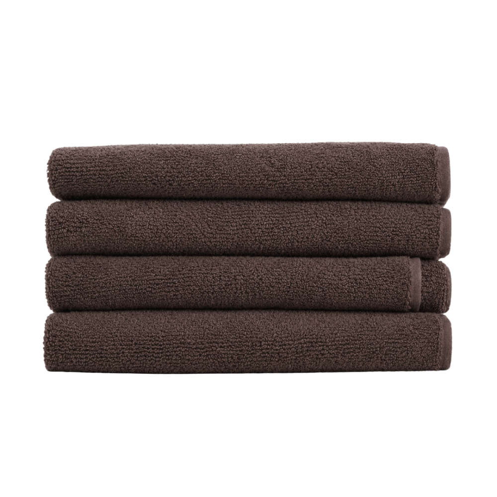Ręcznik łazienkowy „Brown towel“, 70x140 cm. Ciemnobrązowy jednokolorowy ręcznik z pętelkową fakturą Ręcznik łazienkowy „Brown towel“, 70x140 cm. Ciemnobrązowy jednokolorowy ręcznik z pętelkową fakturą