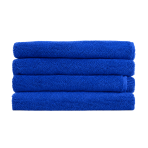 Ręcznik łazienkowy „Dark blue towel“, 50x100 cm, 70x140 cm. Jaskrawoniebieski jednokolorowy ręcznik z pętelkową fakturą