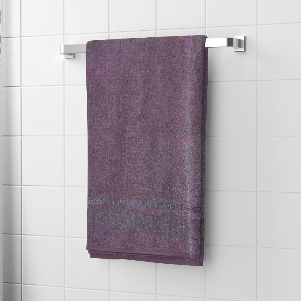 Ręcznik łazienkowy „Fig“. Ręczniki, 70x140 cm. Luksusowy ręcznik w kolorze ciemnego winogrona dla wyrafinowanego akcentu.