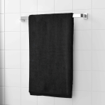 Ręcznik łazienkowy „Obsidian Softness“. Ręczniki, 70x140 cm. Elegancka czarna ręcznik kąpielowy, który dodaje nowoczesności i luksusu twojej łazience.