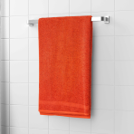 Ręcznik łazienkowy „Orange Economic Towel“. Ręczniki, 60x35 cm, 100x45 cm. Jednokolorowy pomarańczowy ręcznik bez wzorów.