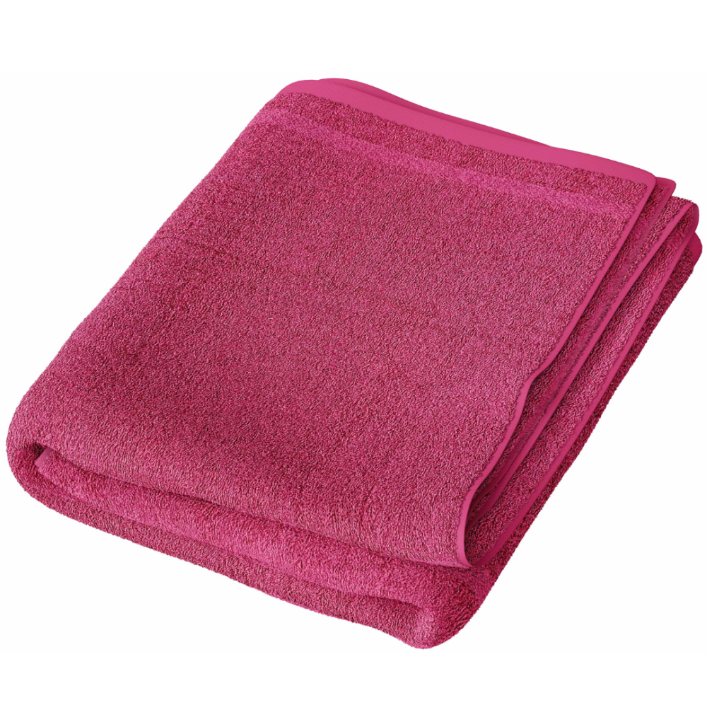 Ręcznik łazienkowy „Raspberry Economic Towel“. Ręczniki, 60x35 cm, 100x45 cm. Różowy ręcznik w jednolitym kolorze o czystym designie