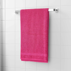 Ręcznik łazienkowy „Raspberry Economic Towel“. Ręczniki, 60x35 cm, 100x45 cm. Różowy ręcznik z delikatną lamówką u dołu