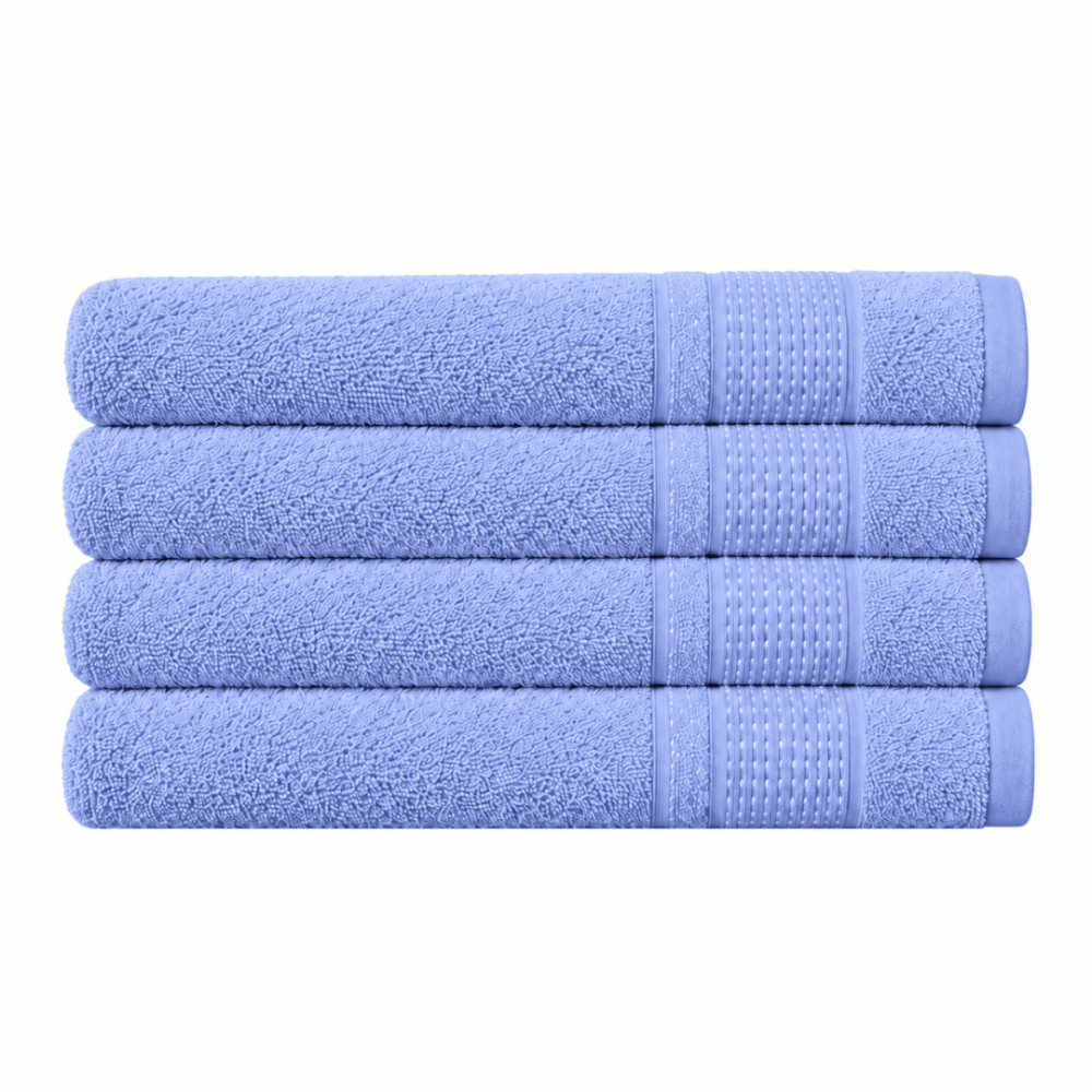 Ręcznik łazienkowy „Royal Lilac towel“, 70x140 cm. Jasnoniebieski ręcznik kąpielowy z subtelnym teksturowanym wzorem. Ręcznik łazienkowy „Royal Lilac towel“, 70x140 cm. Jasnoniebieski ręcznik kąpielowy z subtelnym teksturowanym wzorem.
