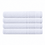 Ręcznik łazienkowy „Royal White towel“, 70x140 cm. Biały ręcznik kąpielowy z subtelnym tłoczonym wzorem teksturowym.