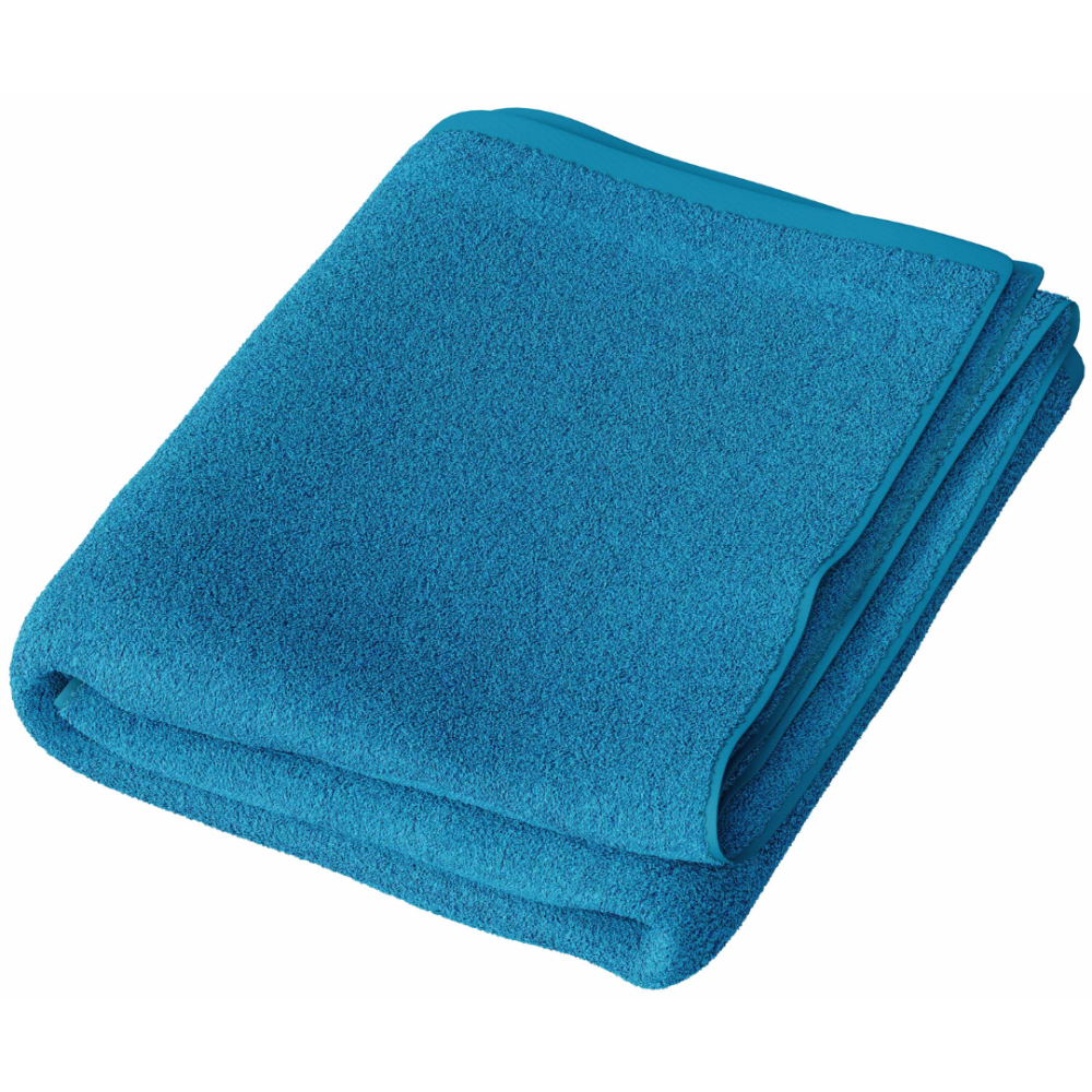 Ręcznik łazienkowy „Turquoise Economic Towel“. Ręczniki, 60x35 cm, 100x45 cm. Turkusowy ręcznik bez wzorów, minimalistyczny akcent