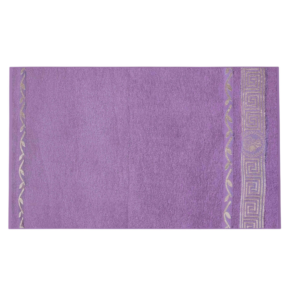 Ręcznik łazienkowy „Violet olympian“. Ręczniki, 50x100 cm, 70x140 cm. Luksusowy ręcznik o wysokiej jakości materiale i unikalnym wzorze.