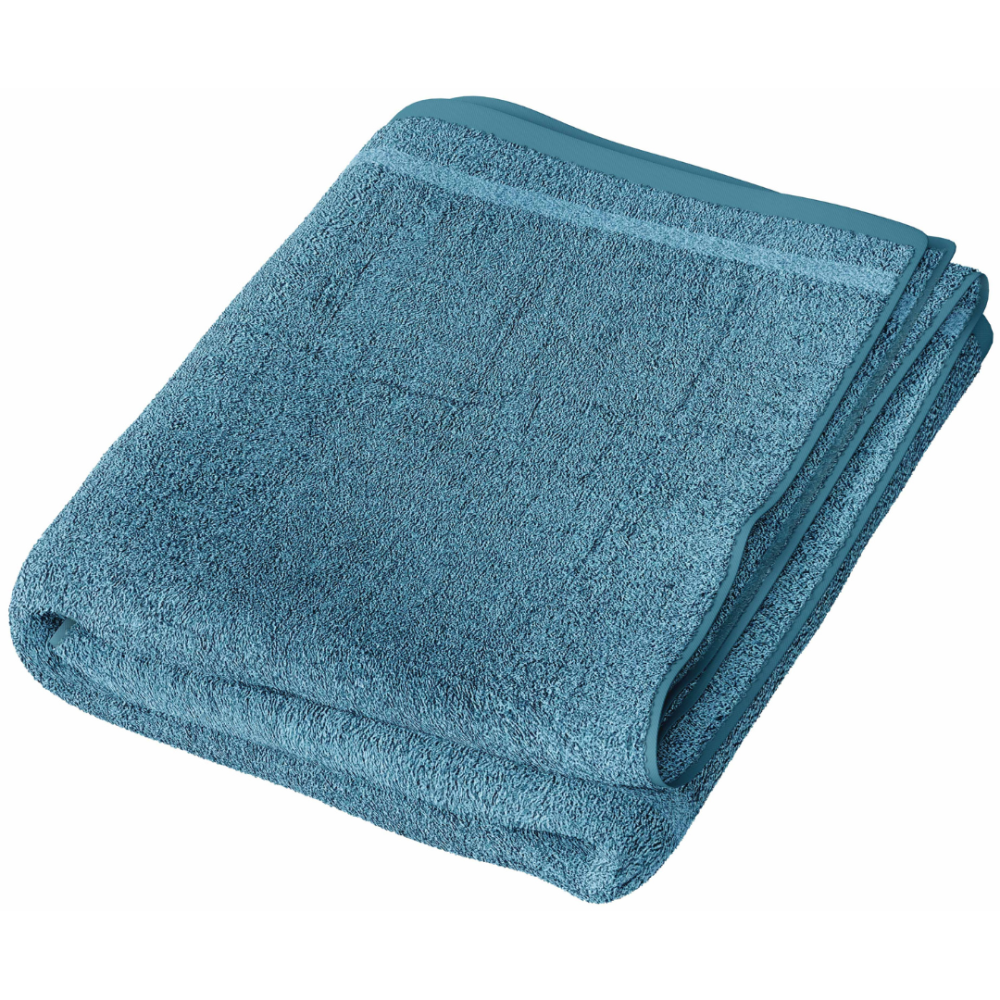 Ręcznik łazienkowy „Waterloo Economic Towel“. Ręczniki, 60x35 cm, 100x45 cm. Jasnoniebieski, błyszczący ręcznik bez wzorów