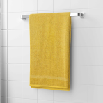 Ręcznik łazienkowy „Yellow Economic Towel“. Ręczniki, 60x35 cm, 100x45 cm. Jasnożółty ręcznik z nieco grubszą lamówką u dołu
