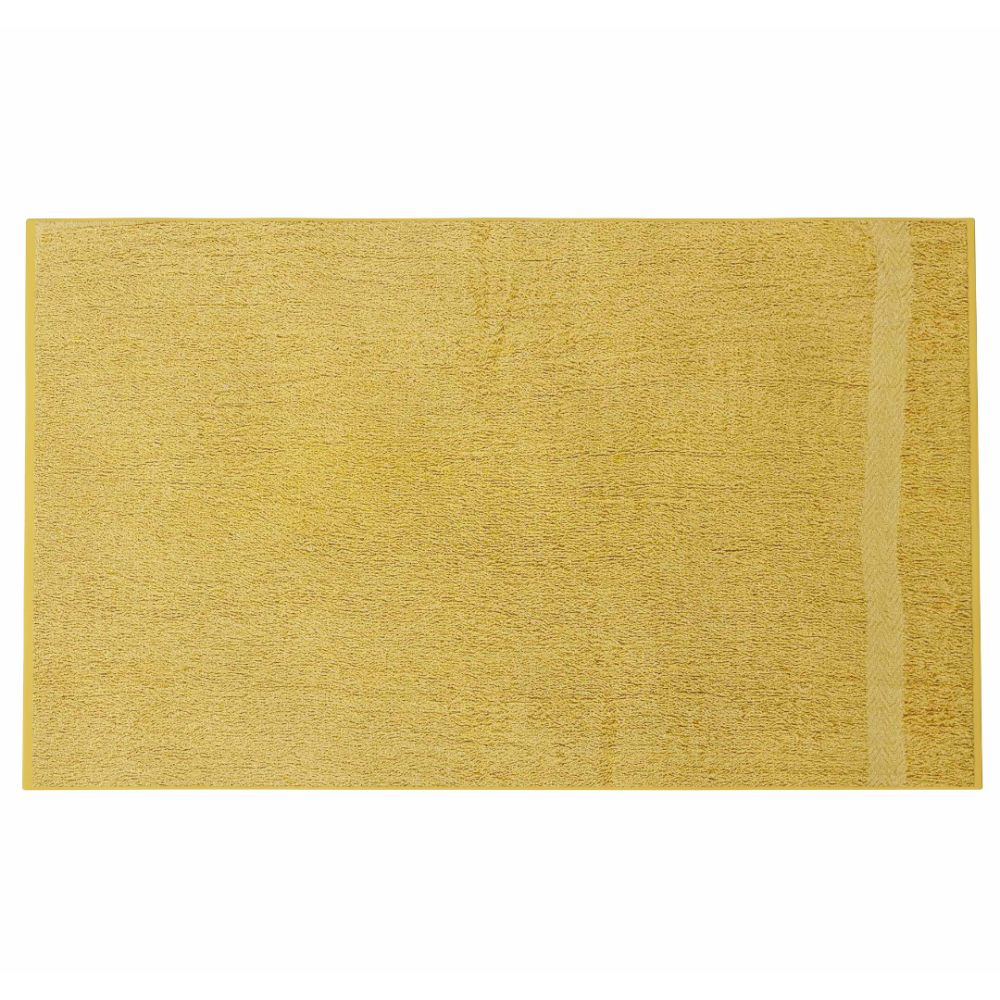Ręcznik łazienkowy „Yellow Economic Towel“. Ręczniki, 60x35 cm, 100x45 cm. Intensywnie żółty ręcznik w minimalistycznej łazience